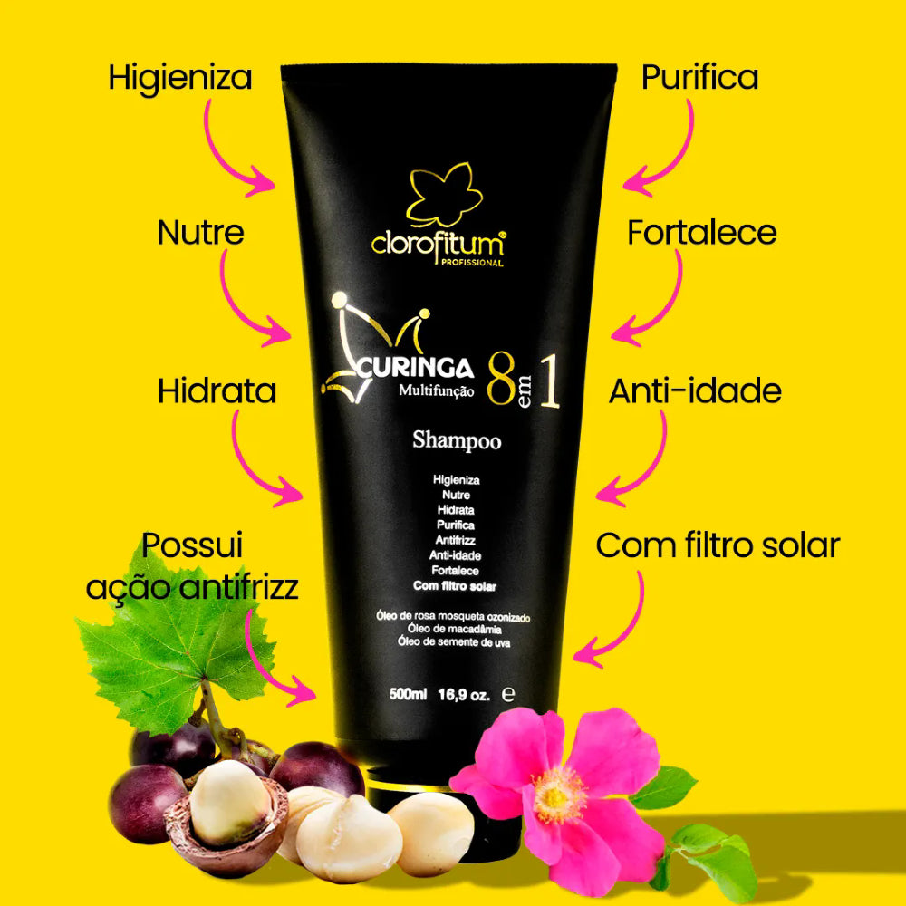 Curinga Multifunção 8 em 1 Shampoo 500ml
