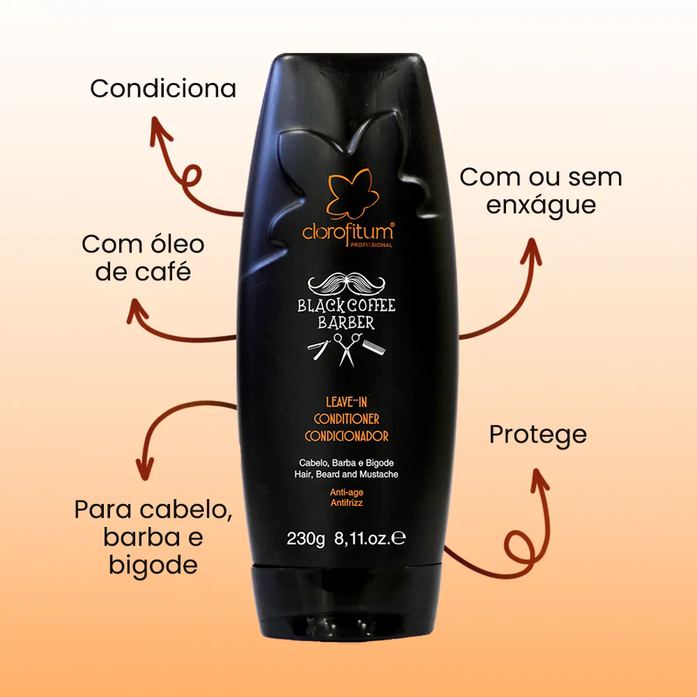 Black Coffee Barber Leave-in Condicionador 230g