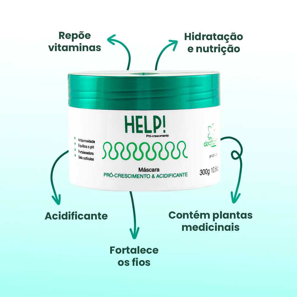 Help Pró-Crescimento Máscara Acidificante 300g