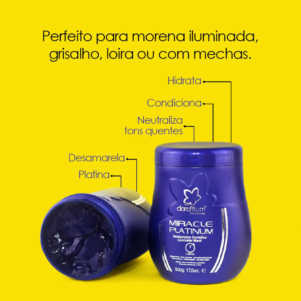 Miracle Platinum Restaurador Corretivo 500g