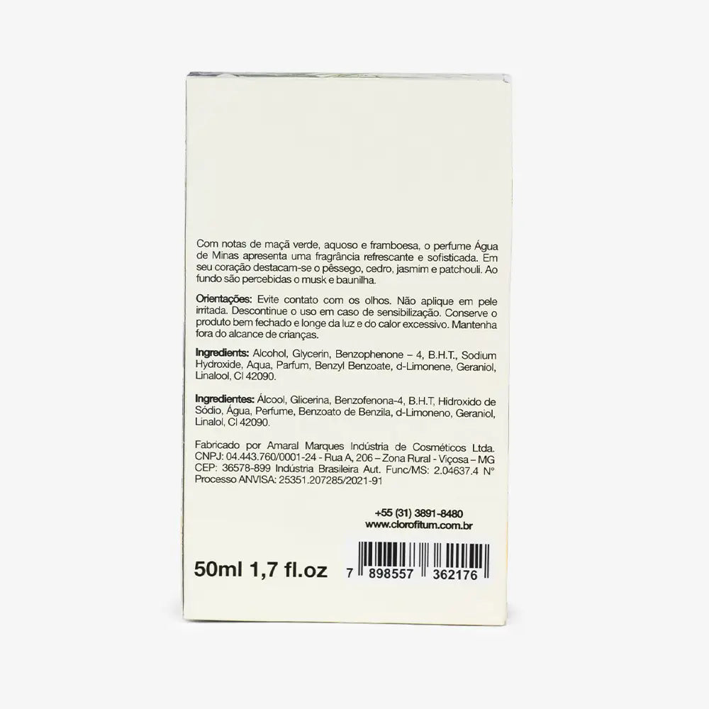 Perfume Água de Minas 50 ml