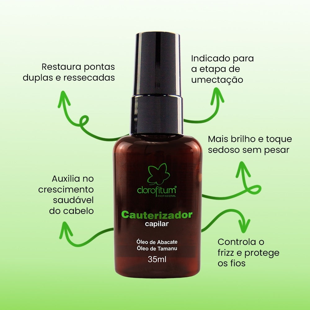 Cauterizador Capilar Óleo de Abacate e Óleo de Tamanu (35ml)